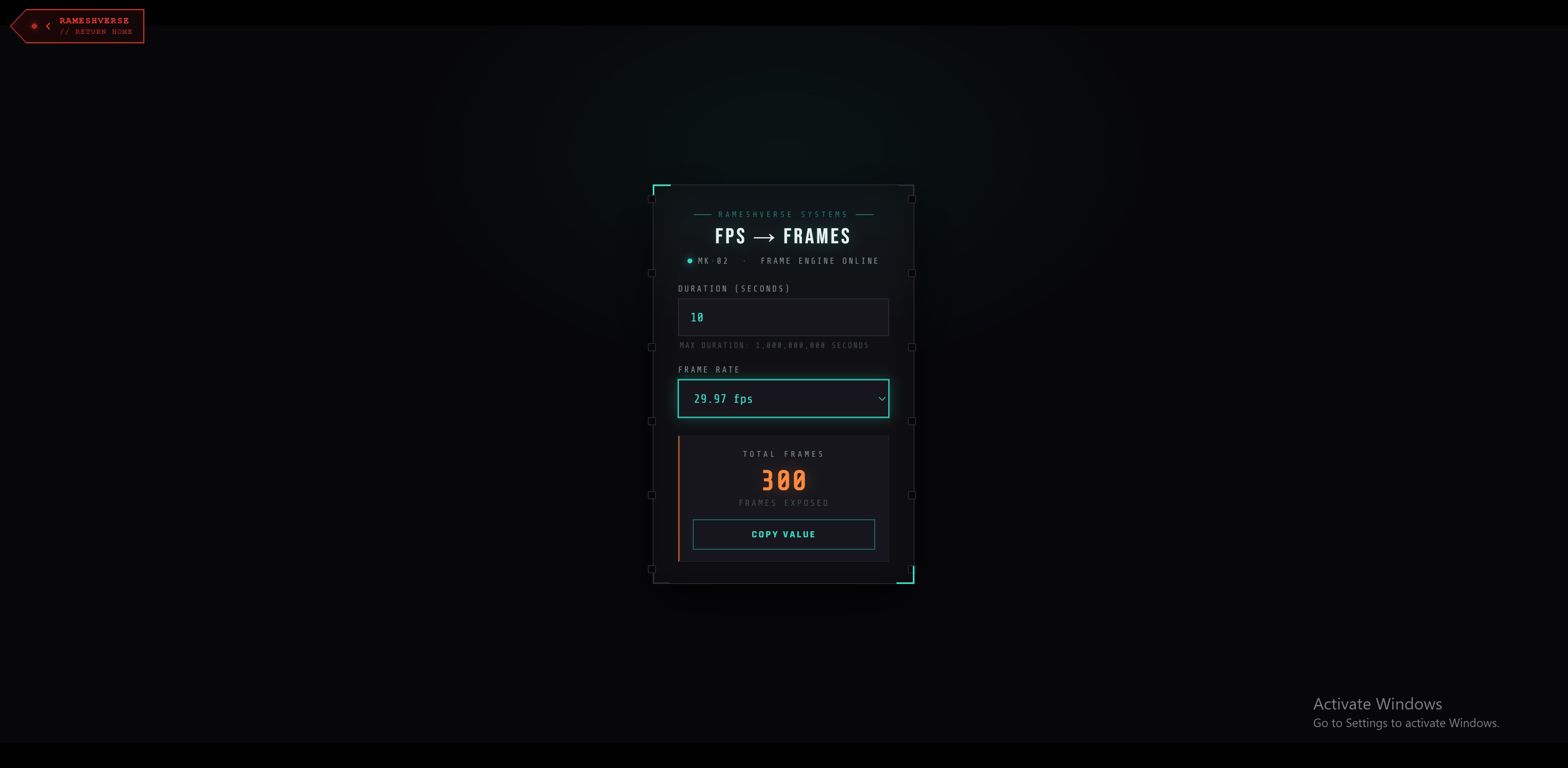 Seconds to Frames thumbnail